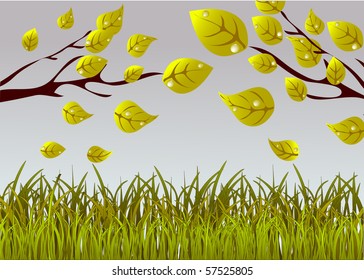 autumn vector background.