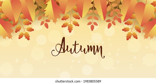 Pasos de paisaje de fondo vectorial de otoño 10
