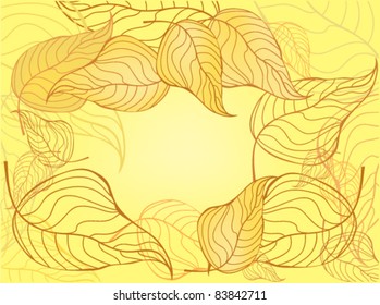 autumn vector background with place for your text