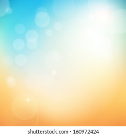 Autumn vector background width lights