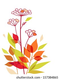 Autumn vector bouquet 