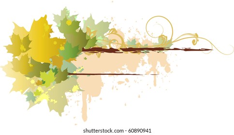 Autumn vector composition