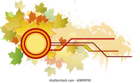 Autumn vector composition