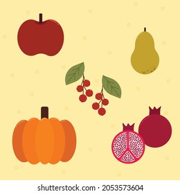 Autumn Vector Icon Flat Design Illustration