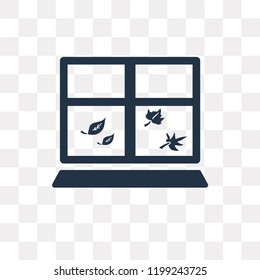 Autumn vector icon isolated on transparent background, Autumn transparency concept can be used web and mobile