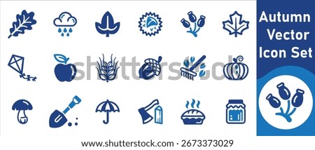Autumn vector icon set, collection, autumn, season, ghost, spooky, scary, silhouette, holiday, pumpkin, cartoon, night, decoration, design, isolated, orange and more