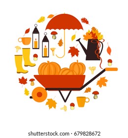 Autumn.  Vector illustration.
