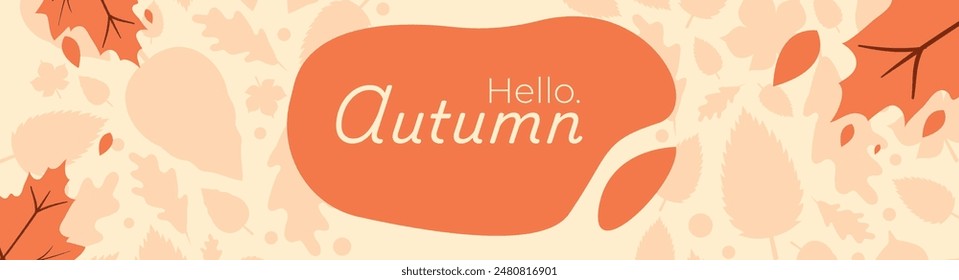 Autumn Vector Illustration vector Background with leaves
