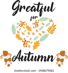 Autumn Vector Illustration of an Autumn Design Bright fall leaves. Poster, card, label, banner design set. Vector illustration
