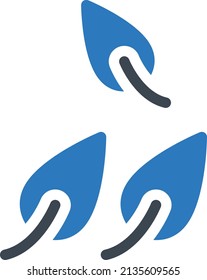 ilustración del vector otoño en un fondo transparente. Símbolos de calidad premium. Icono vector glifos para concepto y diseño gráfico.