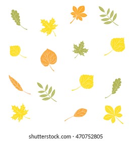 autumn, vector illustration  autumn on a white background design in flat style