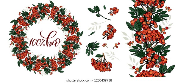 Autumn vector leaves set for your wedding invitation, greeting card, mid season sale banner. Vector illustration.