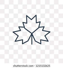 Autumn vector outline icon isolated on transparent background, high quality linear Autumn transparency concept can be used web and mobile