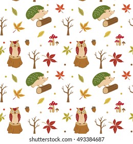Autumn Vector Pattern Background