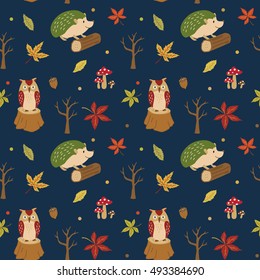 Autumn Vector Pattern Background