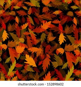 Autumn vector seamless background