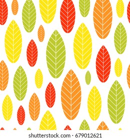 Autumn vector seamless pattern
