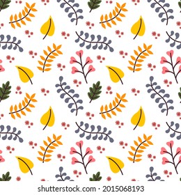 autumn vector seamless pattern background