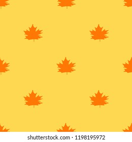 autumn vector seamless pattern with maple leaves. warm colors. For wrapping paper decoration, covers, wallpapers