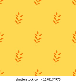 autumn vector seamless pattern. warm colors. For wrapping paper decoration