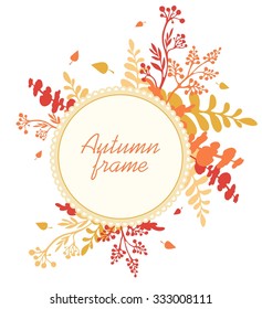 秋 フレーム かわいい のイラスト素材 画像 ベクター画像 Shutterstock