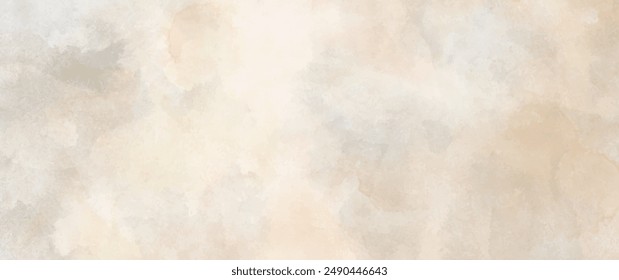 Fondo de arte de acuarela de Vector de otoño con textura de papel antiguo. Mármol. Piedra. Ilustración de acuarela beige para tarjetas, volantes, póster, Anuncio. Estuco. Pared. Pinceladas y salpicaduras. 