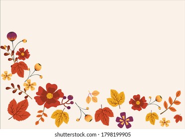 AUTUMN VECTORAL DESIGN HAND DRAWN 