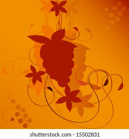 Autumn vine vector illustration