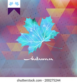 Autumn Vintage Pattern for Layout. EPS 10 vector