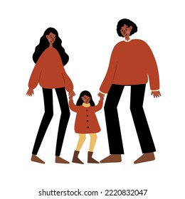 Ilustraciones vectoriales de gente que camina en otoño, niñas, hombres, pareja, familia, niños, ancianos, ancianos de estilo plano.