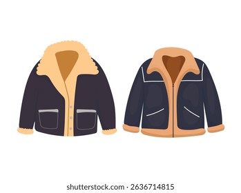 Autumn warm clothes. Autumn, fall. Flat vector clipart, illustration with isolated background.
