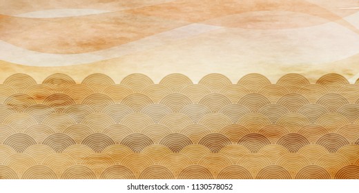Autumn washi background texture