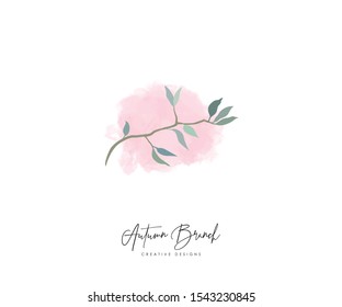 Autumn Water color logo Vector