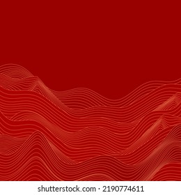 Fondo del patrón japonés de la ola otoñal