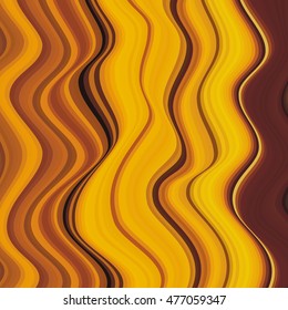Autumn waves of lines. Warm shades. The distortion of space.