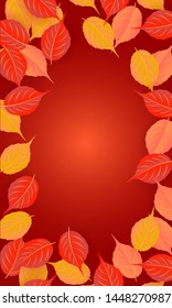 Autumn web banner template.vector illustration