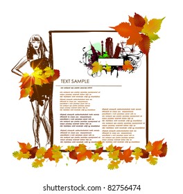 Autumn web pege template