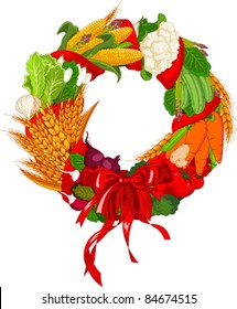 Autumn Welcome  vegetables design