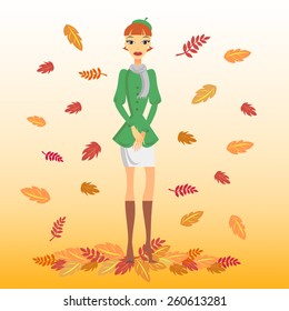Autumn woman