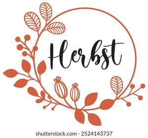 Autumn Wreath with Seasonal Elements