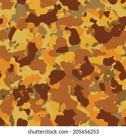 Autumn yellow seamless camo texture vector