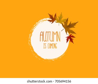  autumnal abstract background in grunge style 