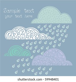 Autumnal background with clouds