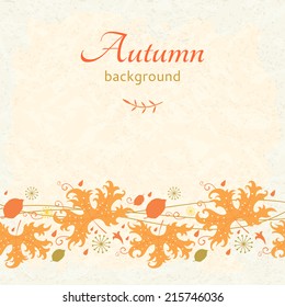 Autumnal background with colorful leaves