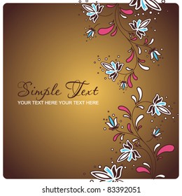 Autumnal background. Vector illustration. Place for your text