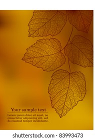 Autumnal background with your text (vector eps 10)