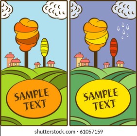 The autumnal banners