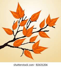 Autumnal brunch, vector illustration,
