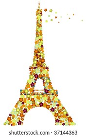 Autumnal Eifel tower.