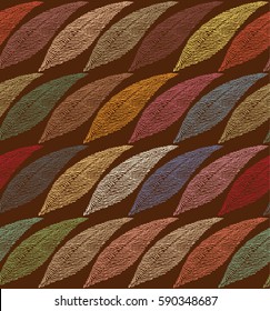 Autumnal feel abstract leaves pattern, mostly brownish tones
